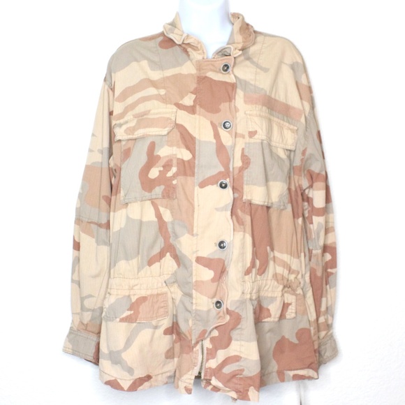 Free People Lead The Way Taupe Combo Camo … - Picture 1 of 7